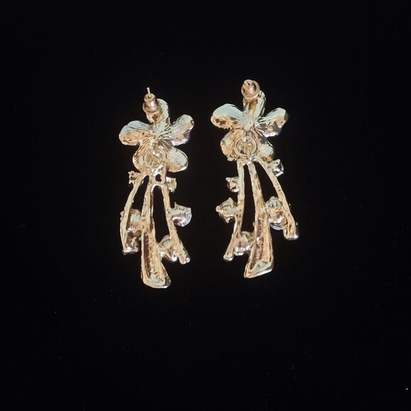 Colorful Rhinestone Earrings - Picture 3 of 5